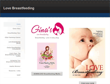 Tablet Screenshot of lovebreastfeeding.com